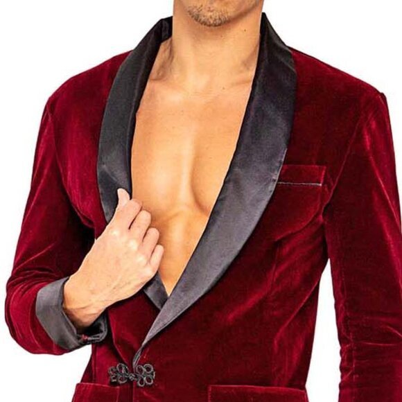 Playboy Smoke Lounge Jacket Mens Size M Halloween Roleplay Cosplay Outfit - Picture 10 of 10